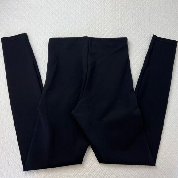 Aritzia Wilfred Women Size XS Italian Fabric Black Pull on Leggings Pants Lounge - Picture 8 of 15